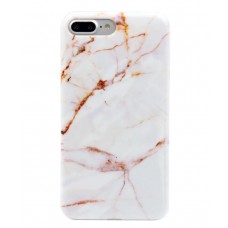 iPhone 7 Plus - TPU IMD Soft Full Case Printing Protective Cover Case - Marble Pattern